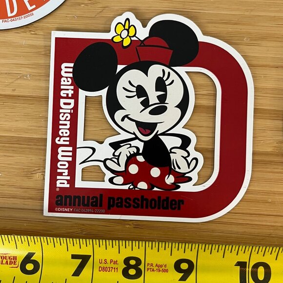 Walt Disney World Passholder Collectible Magnets Tinker Bell Chef Mickey,Minnie - Picture 6 of 8